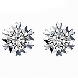 2 Ct. Round Solitaire Diamond Stud Earring Women Gold Jewelry