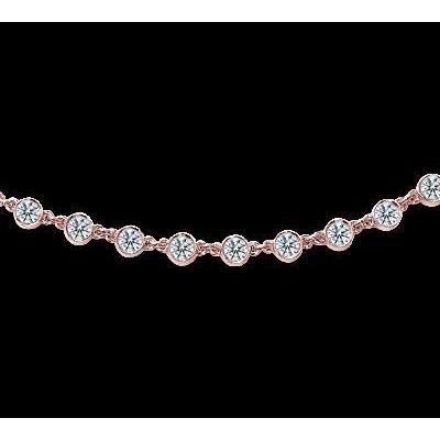 20 quilates de jardas de diamante colar pendente de ouro rosa diamante jarda - harrychadent.pt