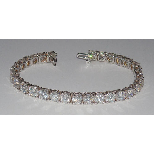 20.15 ct grande pulseira de tênis de diamante x joias 31 pedras - harrychadent.pt