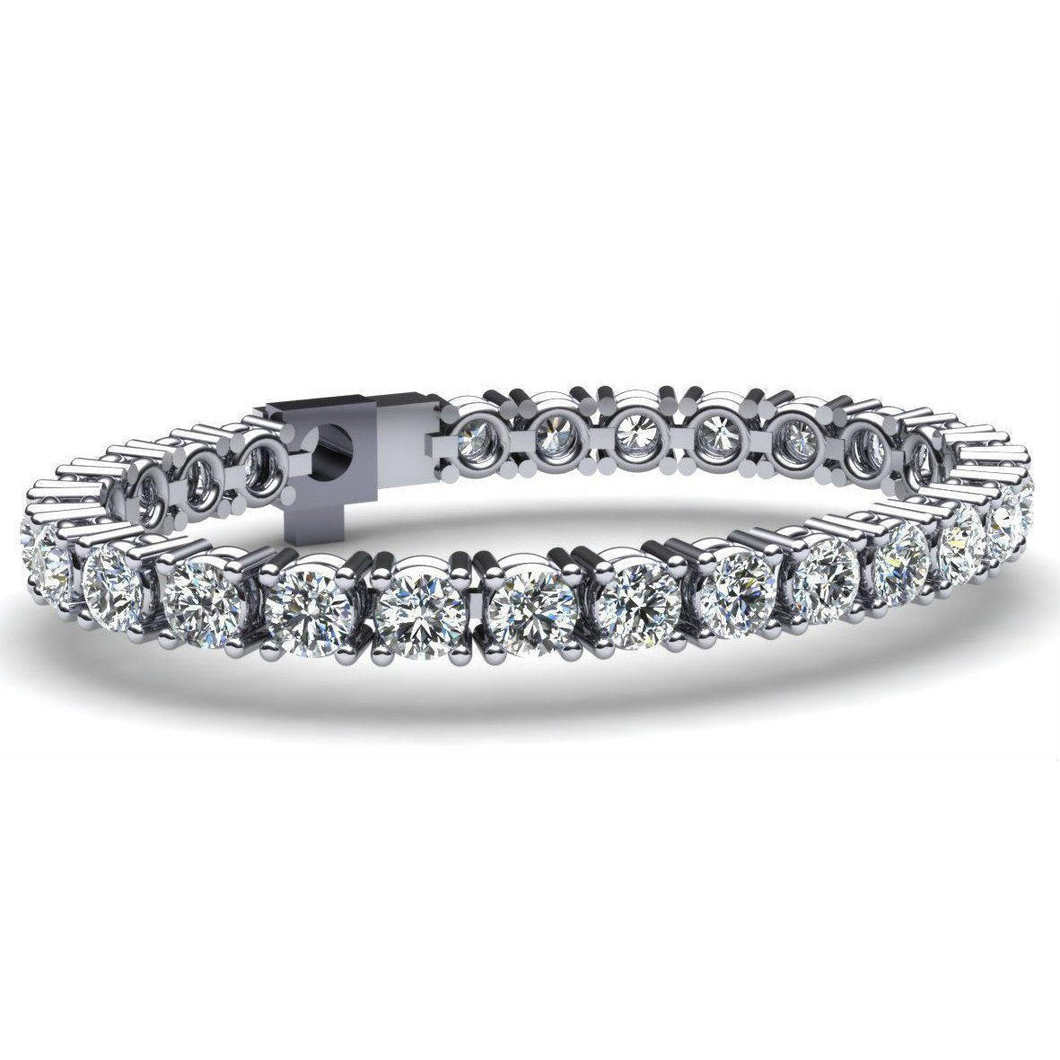 21.60 quilates de bracelete de quatro pontas com corte redondo de diamantes nova - harrychadent.pt