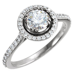 2.05 Carats Round Brilliant Diamond Engagement Ring Jewelry New