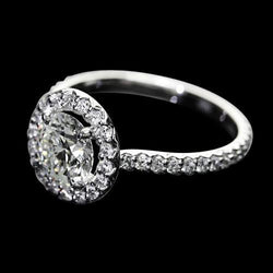 2.25 Ct. Genuine Diamond Halo Setting Ring Wedding Jewelry New