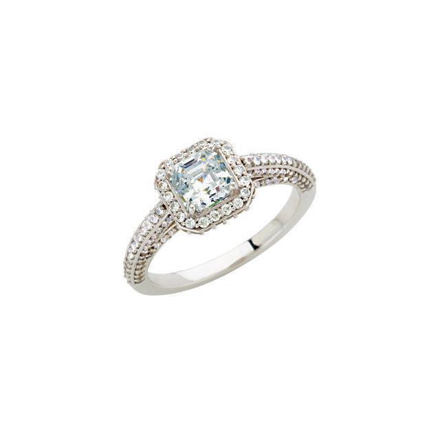 Joias para anel de noivado de diamante Asscher de 2.31 quilates novo - harrychadent.pt