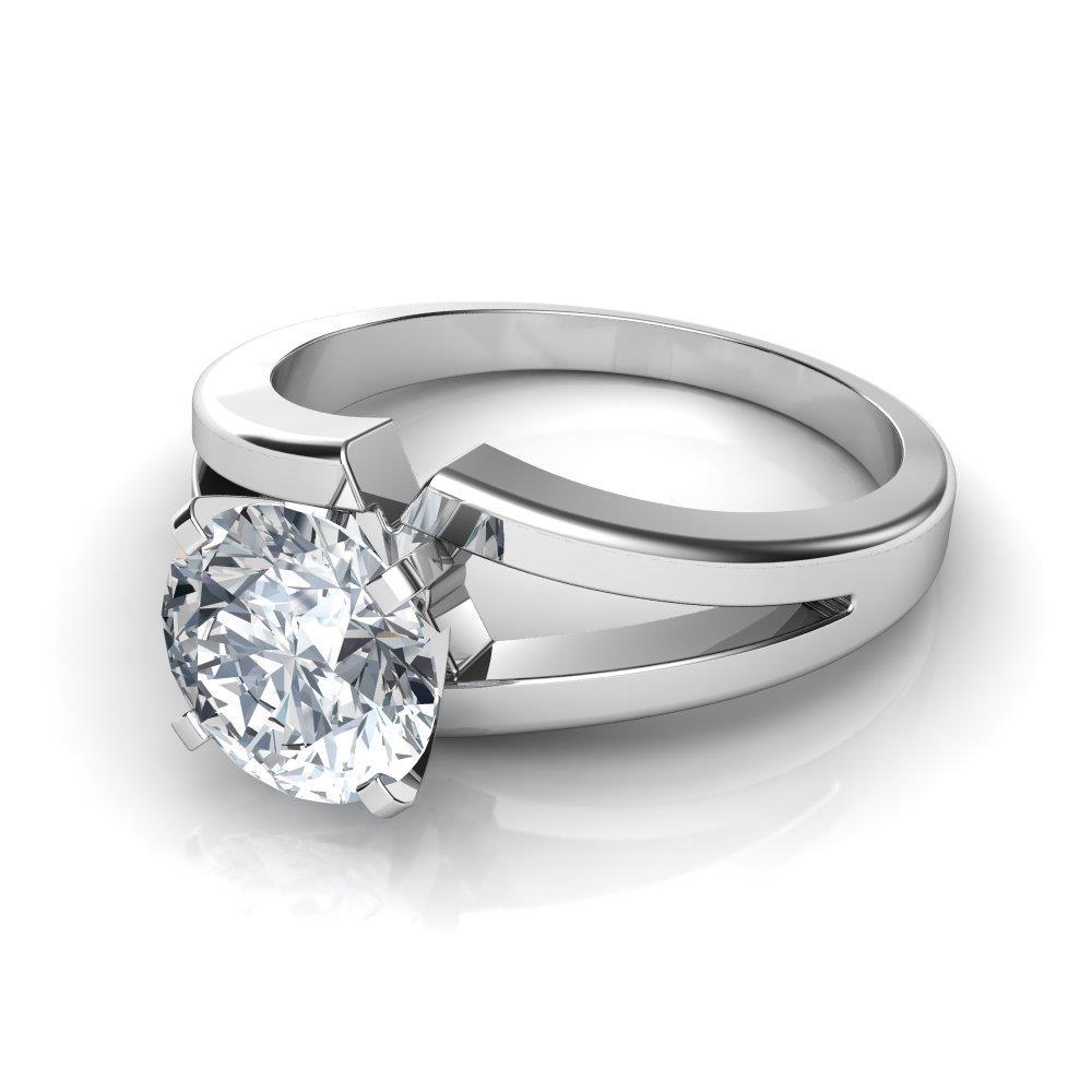 Anel de aniversário de diamante de 2.50 quilates Sparkling Solitaire - harrychadent.pt