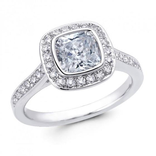 Anel de halo de diamante com acento de 2.50 quilates - harrychadent.pt