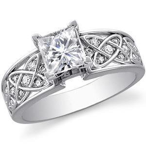 Princesa de 2.50 quilates e anel de diamantes de corte redondo novo com detalhes - harrychadent.pt