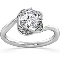 2.50 Ct Gorgeous Round Diamond Engagement Ring Twisted Shank Jewelry