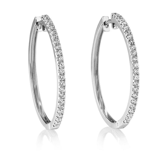 2.60 quilates de diamantes lapidação brilhante feminino brincos argola ouro branco - harrychadent.pt