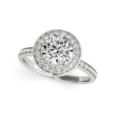 Diamante de 2.82 quilates Halo Ring em ouro branco - harrychadent.pt