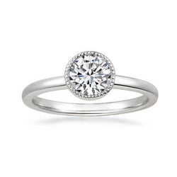 2.85 Carats Brilliant Sparkling Lab Grown Diamond Anniversary Solitaire Ring