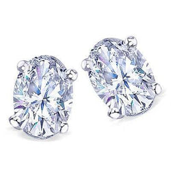 3 Carat G Si1 Diamond Stud Earring Jewelry WG Lady Earrings Pair