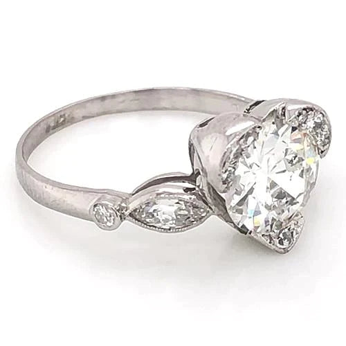 3 Quilate Coração Anel de Diamante