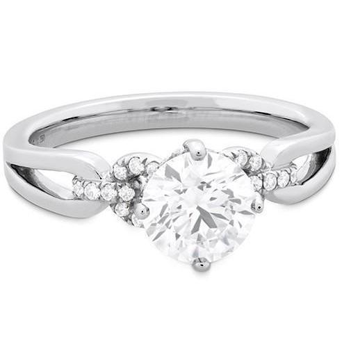 Anel de noivado com diamantes redondos com lapidação brilhante redondo de 3.00 ct ouro branco 14K - harrychadent.pt
