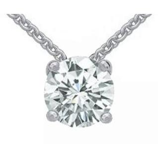 3 Ct. Colar de ouro branco com pingente de joia de diamante novo - harrychadent.pt