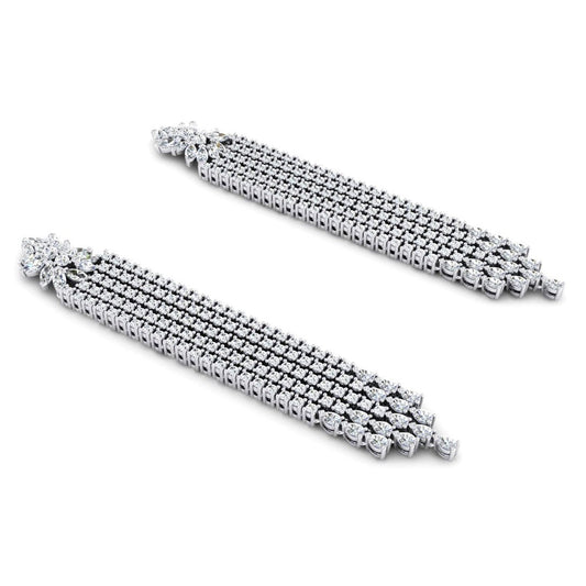 3 Polegadas Brincos Lustre Diamantes