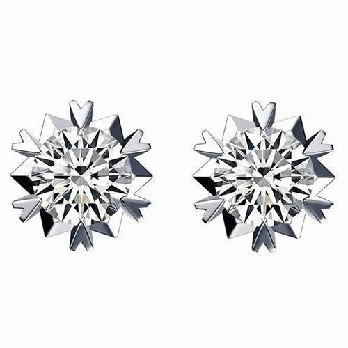 3.00 quilates Diamonds Studs Brincos Novo Ouro Branco 14K - harrychadent.pt