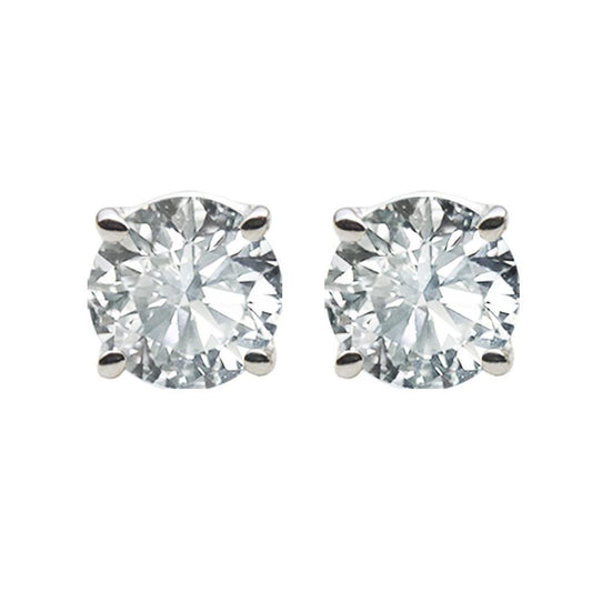 Brincos de pregos de diamante com lapidação brilhante redondo lindo de 3.00 ct - harrychadent.pt