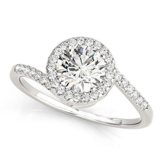 3.25 quilates redondo diamante anel halo ouro branco 14K - harrychadent.pt