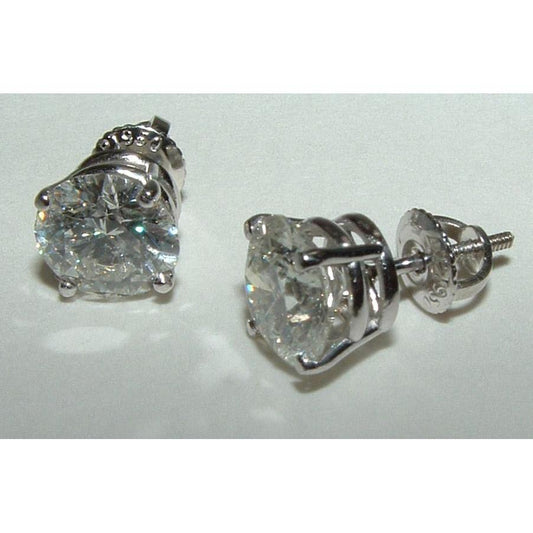 Solitaires de brincos de diamante de 3.51 quilates - harrychadent.pt