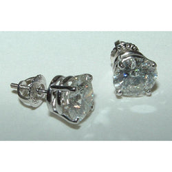 3.50 Carats Diamond Stud Earrings Solitaires New