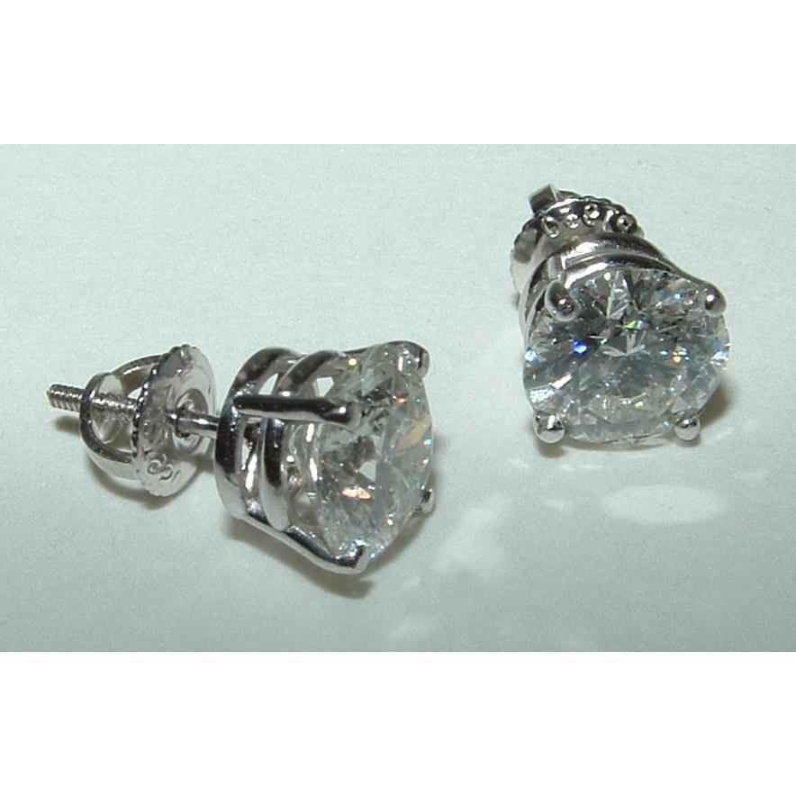 Solitaires novos de brincos de diamante de 3.51 quilates - harrychadent.pt