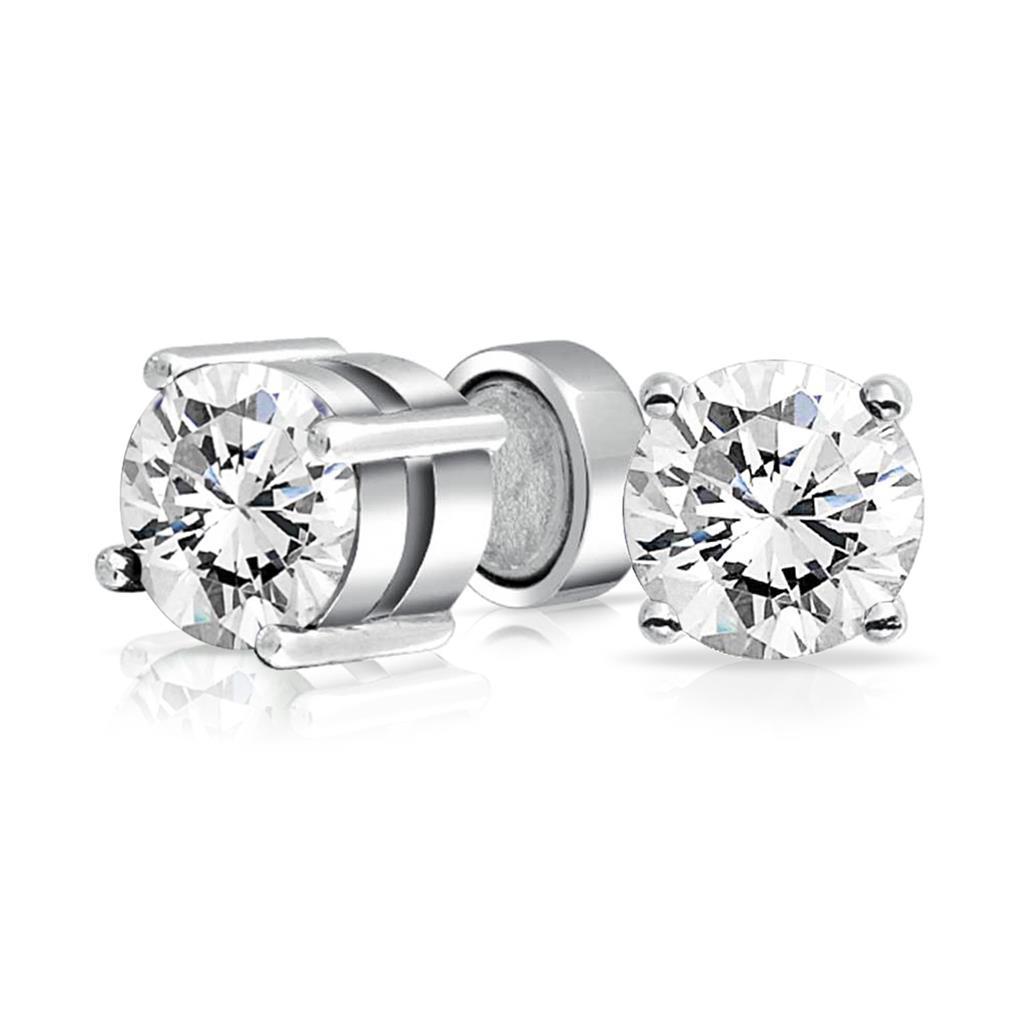 Brincos de cravo feminino de diamante 3.50 ct ouro branco 14K - harrychadent.pt