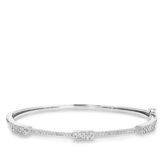 Pulseira feminina de diamante com lapidação redonda 3.75 ct em ouro branco 14K - harrychadent.pt