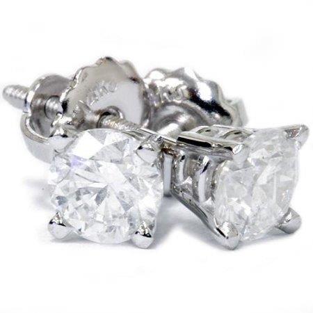 4 Ct Diamonds Stud Earrings Ouro Branco - harrychadent.pt