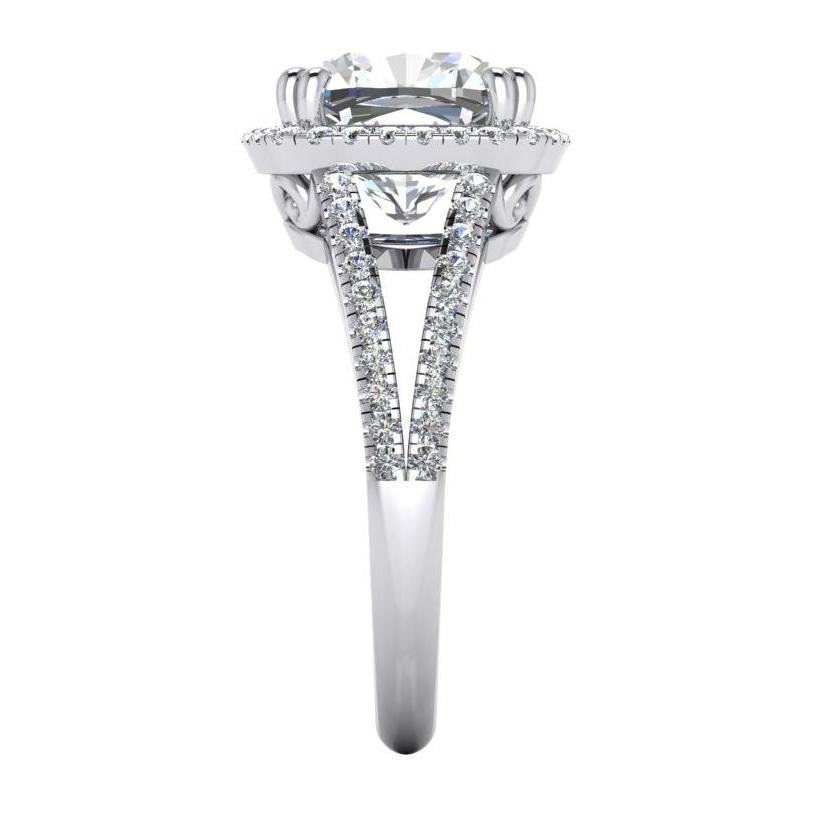 4.50 quilates almofada de diamante halo anel de joias - harrychadent.pt