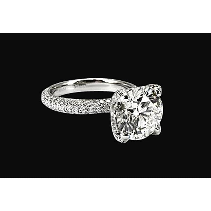 Anel de diamante de noivado em ouro branco cintilante 4.51 ct - harrychadent.pt
