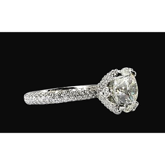 Anel de diamante de noivado em ouro branco cintilante 4.51 ct - harrychadent.pt