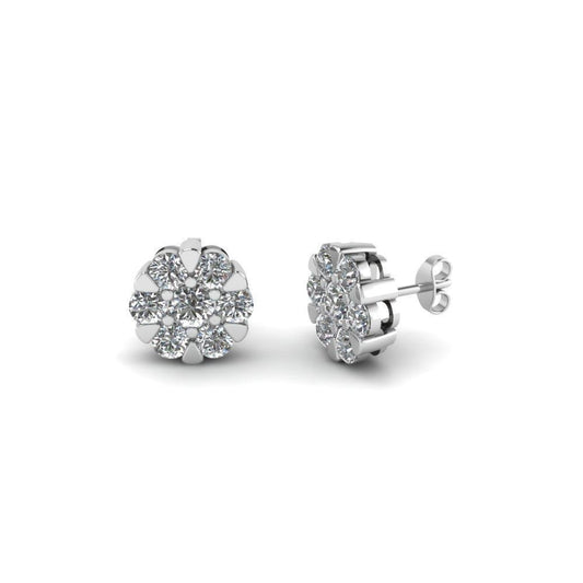 4.90 carati di diamanti rotondi orecchino fine gioielli in oro bianco 14 carati - harrychadent.pt