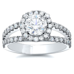 4.90 Ct Diamond Engagement Ring White Gold 14K