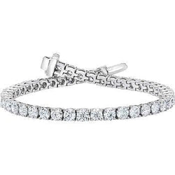 5 Ct Ladies Round Cut Diamond Tennis Bracelet White Gold Jewelry