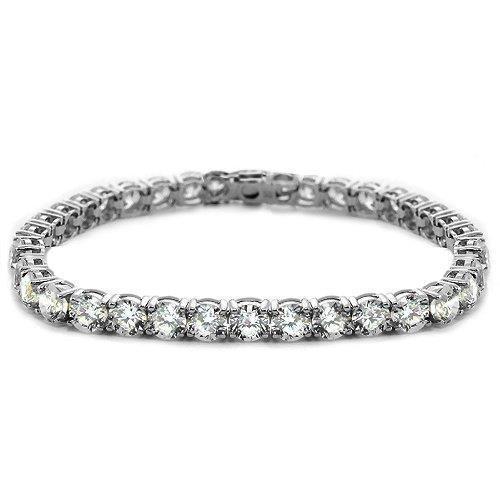 50 Pontas Pulseira Tênis de Diamante