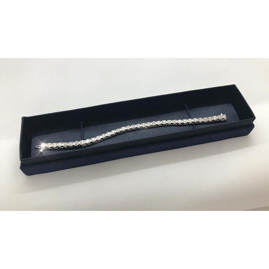 Pulseira de tênis de 5.40 quilates e 4 pinos com diamante redondo branco - harrychadent.pt