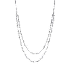 5.50 Ct Brilliant Cut Genuine Diamonds Ladies Chain Necklace White Gold 14K