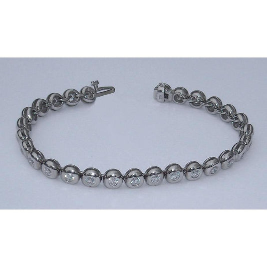 Pulseira de tênis de diamante de 5.60 quilates vs. moldura completa - harrychadent.pt