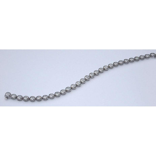 Pulseira de tênis de diamante de 5.60 quilates vs. moldura completa nova - harrychadent.pt