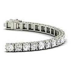 6 Carats Gorgeous Round Cut Diamond Tennis Bracelet White Gold Jewelry
