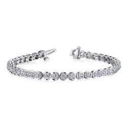 6 Ct Round Cut Diamond Ladies Tennis Bracelet White Gold Jewelry