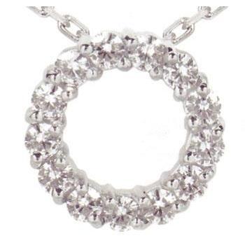 Colar de colar de 6.50 ct com corrente de ouro branco círculo de amor e pingente de diamante - harrychadent.pt