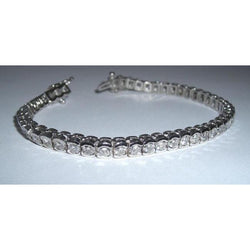 7.35 Carat Diamond Tennis Bracelet Vs Jewelry Hand Gold