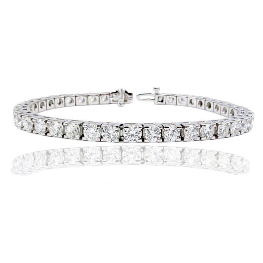 Pulseira WG de tênis com diamantes brilhantes e brilhantes de 7.60 quilates - harrychadent.pt