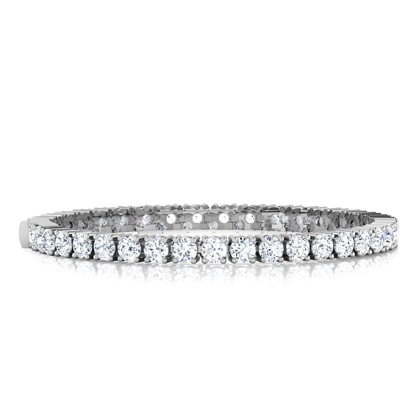 Pulseira de tênis redonda de diamante brilhante de 8 quilates em ouro maciço 14K - harrychadent.pt