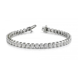 8.40 Ct Round Cut Diamond Tennis Bracelet Fine Jewelry White Gold