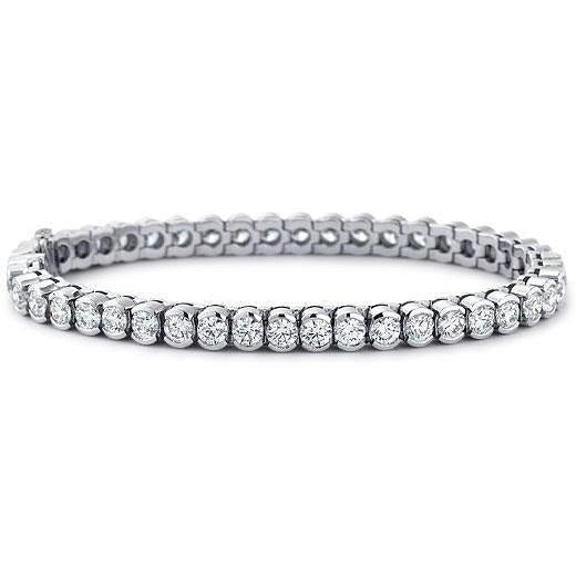 Bracelete de tênis feminino de diamantes 9 ct nova - harrychadent.pt