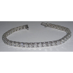 9.50 Carats Diamond Tennis Bracelet Vs Jewelry Solid WG 18K