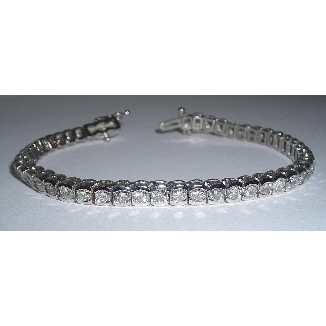 Conjunto de joias com pulseira de tênis de diamantes de 9.60 quilates - harrychadent.pt