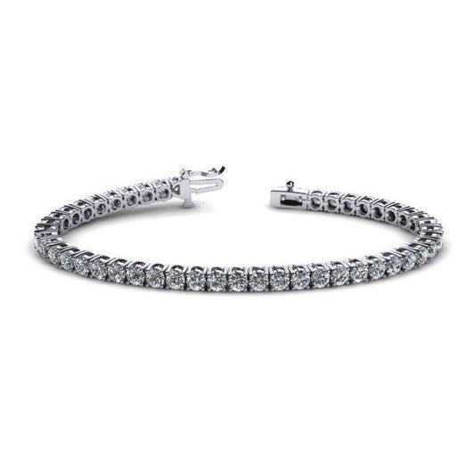 9.60 quilates feminino diamantes tênis pulseira de ouro branco - harrychadent.pt